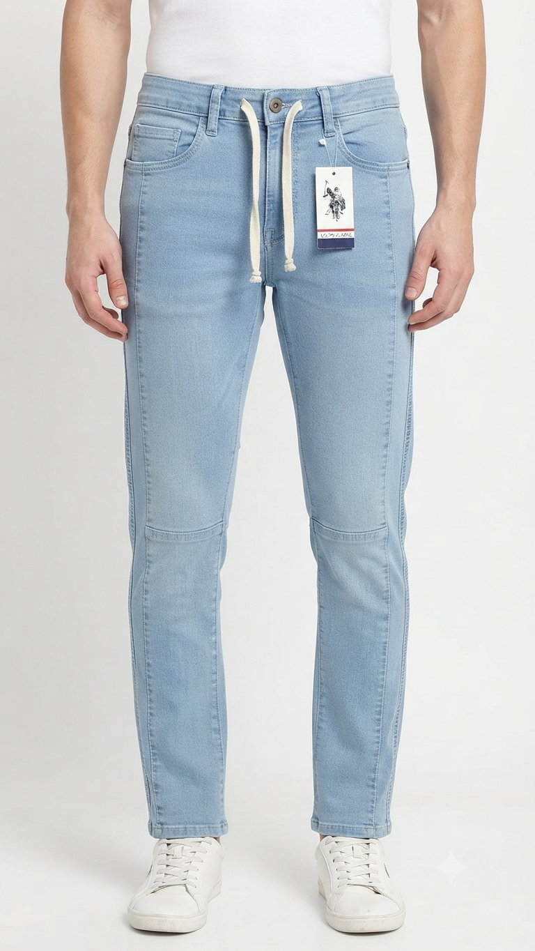 1784453346173 - Copy (2) Carrel Fit Men's Straight Bottom Denim Jeans - Image 1