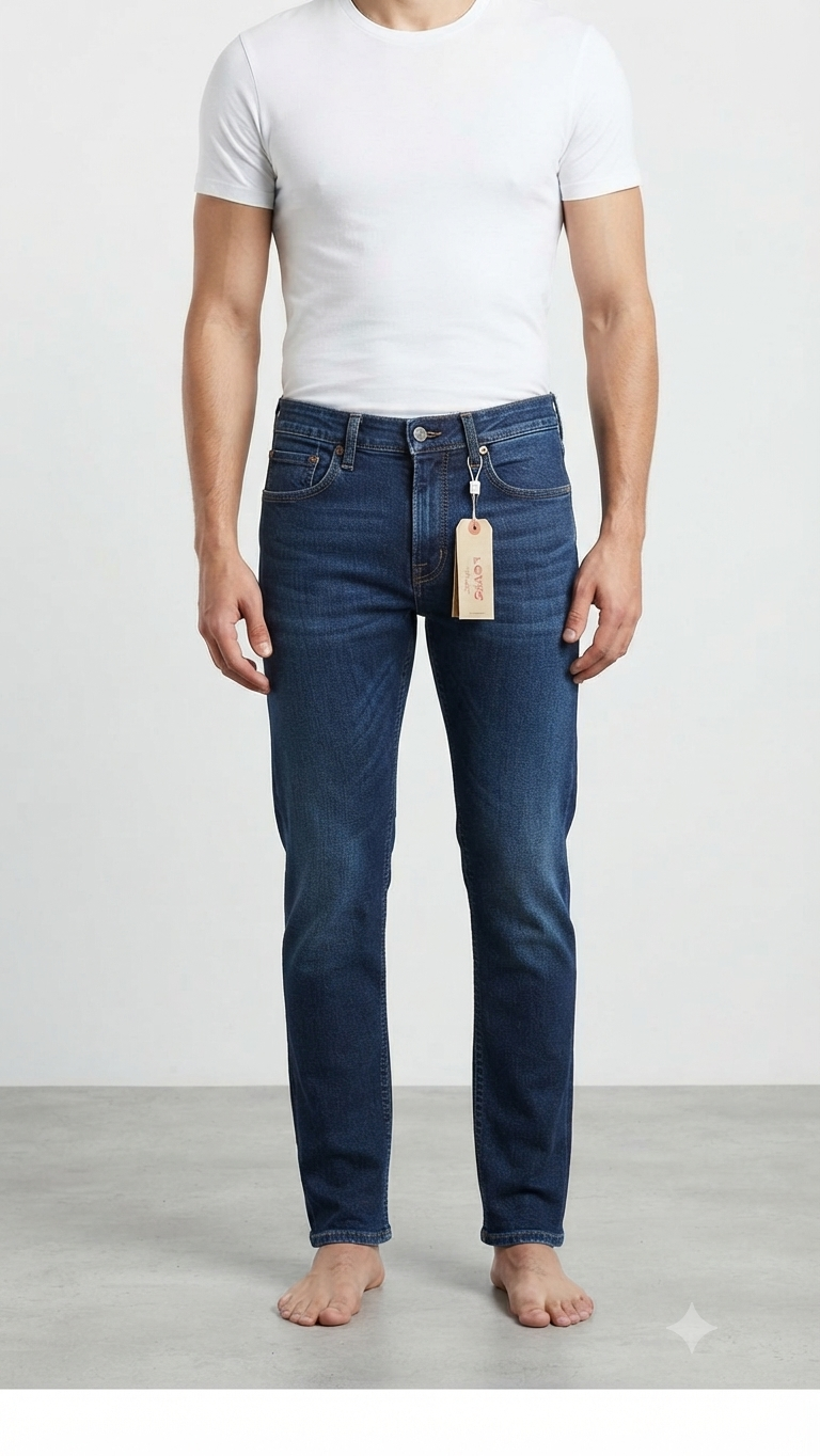 1784463341168 Levi's Regular Straight Bottom Jeans – Premium Denim - Image 1