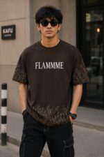 Premium Drop Shoulder Round Neck T-Shirt | Lightweight Jersey Fabric | Front & Back Print - Image 2