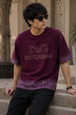 Premium Drop Shoulder Round Neck T-Shirt | Lightweight Jersey Fabric | Front & Back Print - Image 5