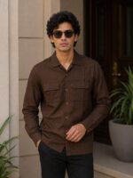 Premium TURKISH China EMBOSE Fabric Bubble Design Four-Pocket Shirt | 4 Trendy Shades | Four-Season Comfort Collection - Image 4
