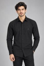 Premium 4-Season Casual Shirt – Textured Wrinkle Style - Image 3